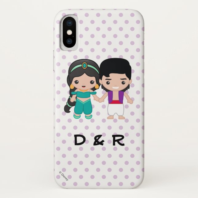 Jasmine and Aladdin Emoji Case-Mate iPhone Case (Back)
