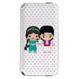 Jasmine and Aladdin Emoji iPhone 6/6s Wallet Case
