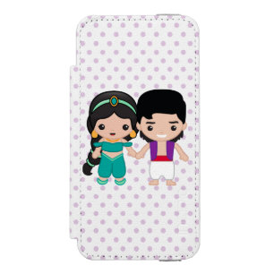 Jasmine and Aladdin Emoji iPhone SE/5/5s Wallet Case