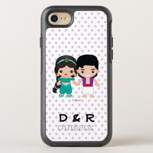 Jasmine and Aladdin Emoji OtterBox Symmetry iPhone SE/8/7 Case