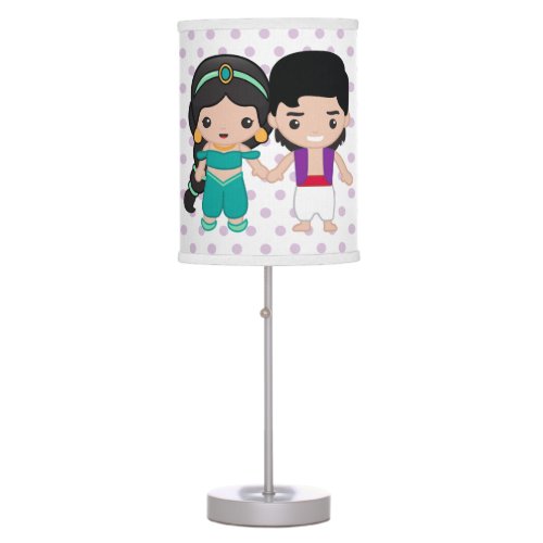 Jasmine and Aladdin Emoji Table Lamp