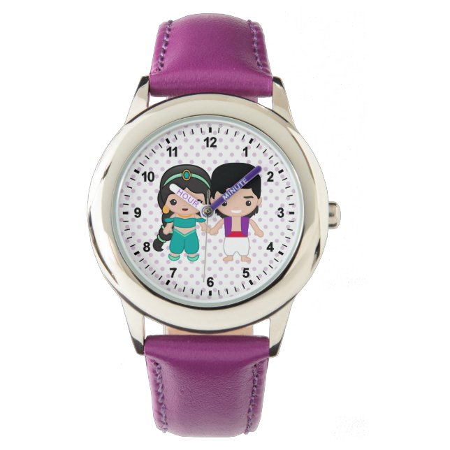 Jasmine and Aladdin Emoji Watch (Front)