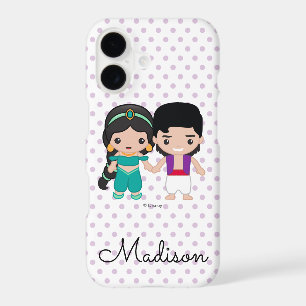 Jasmine and Aladdin Emoji Your Name iPhone 17 Case