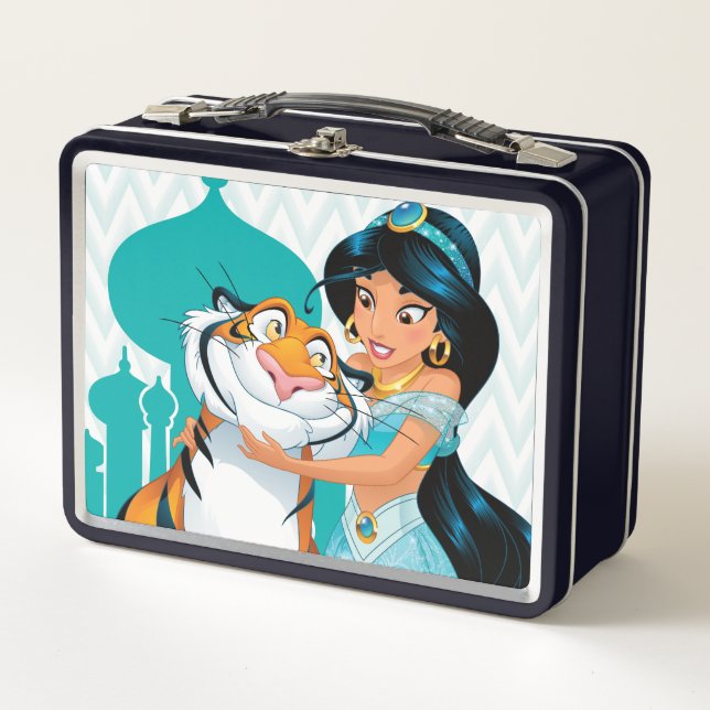 Jasmine and Rajah Metal Lunch Box (Front)