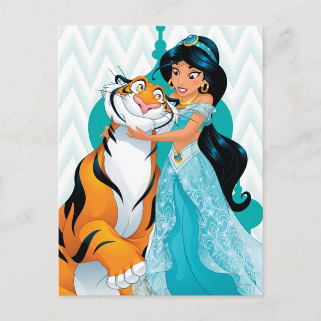 Jasmine and Rajah Postcard (Front)