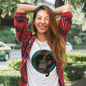Jasmine and the Lamp Decorative Badge T-Shirt