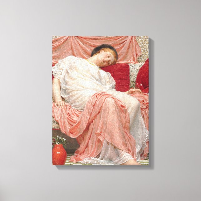 Jasmine (Beautiful Young Sleeping Woman) Canvas Print (Front)