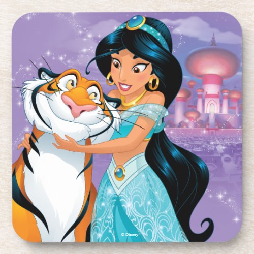 Jasmine  Besties Rule Drink Coaster