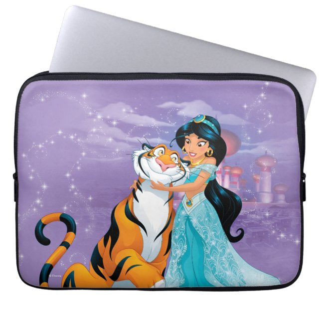 Jasmine | Besties Rule Laptop Sleeve (Front)