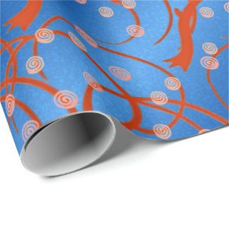 Jasmine Blue Wrapping Paper