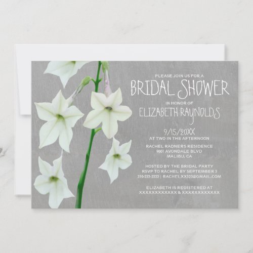 Jasmine Bridal Shower Invitations