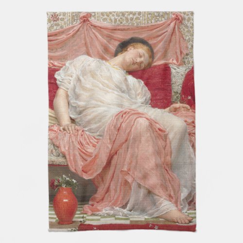 Jasmine by Albert Joseph Moore Victorian Fine Art Kitchen Towel