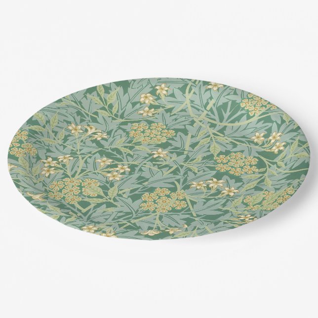 Jasmine by William Morris Paper Plates (Angled)
