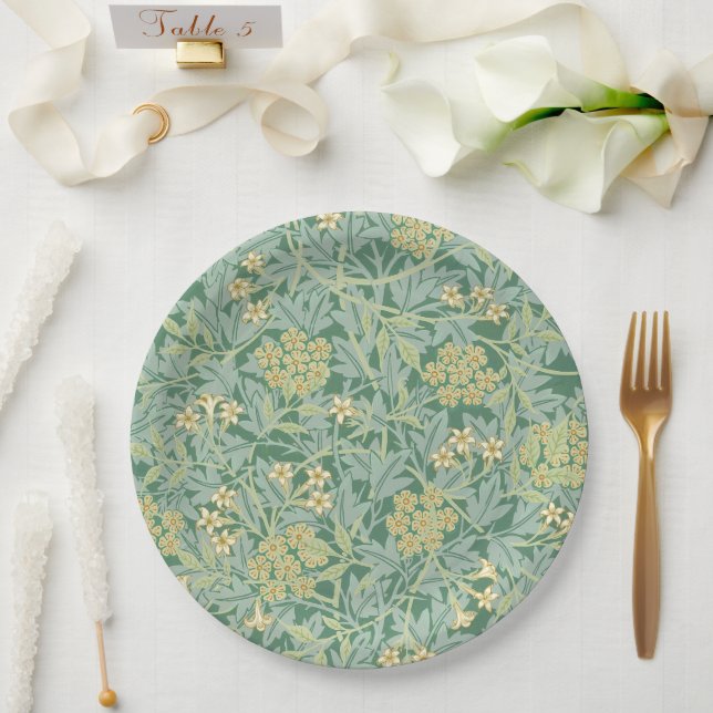 Jasmine by William Morris   Paper Plates (Wedding)