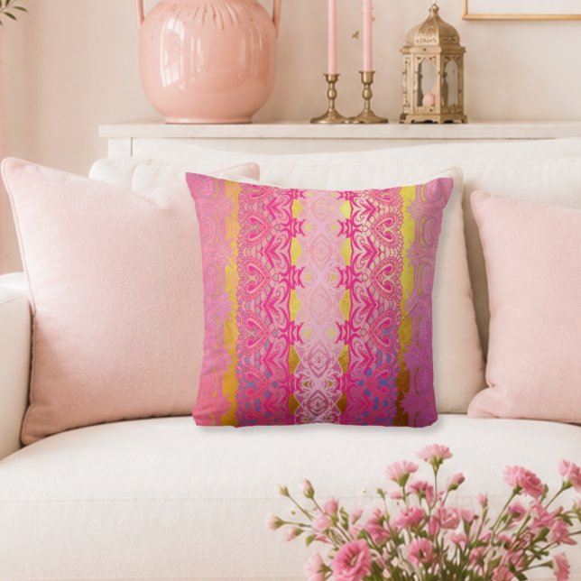 Jasmine - Color of heart Throw Pillow (Creator Uploaded)