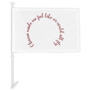 Jasmine Crockett Obama Quote Shirt Car Flag