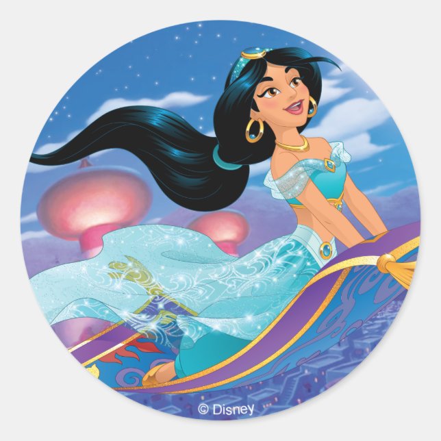 Jasmine | Dream Big Classic Round Sticker (Front)