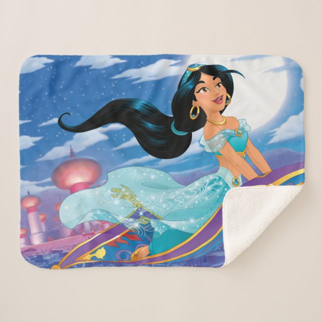 Jasmine | Dream Big Sherpa Blanket (Front (Horizontal))