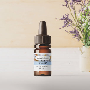 Jasmine Essential Oils Fragrance Bottle Label