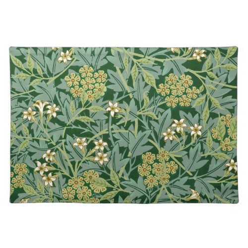 Jasmine Flower Vintage Ornament Illustration Cloth Placemat