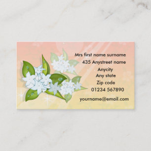 Jasmine flowers #2 2012 calendar business cards