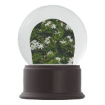 Jasmine Flowers Tropical Botanical Floral Snow Globe