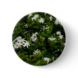 Jasmine Flowers Tropical Floral Botanical Button