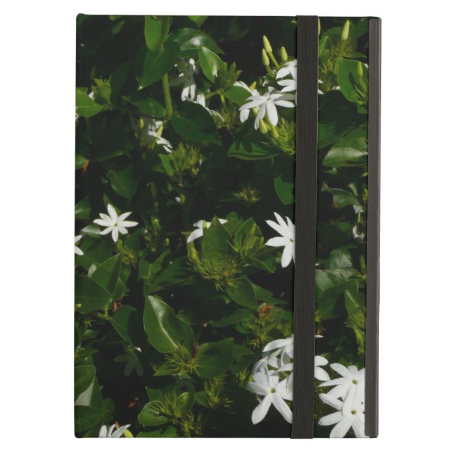 Jasmine Flowers Tropical Floral Botanical Cover For iPad Air (Front Closed)