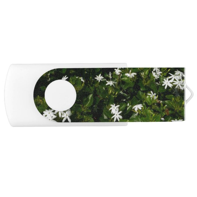 Jasmine Flowers Tropical Floral Botanical Flash Drive (Front)
