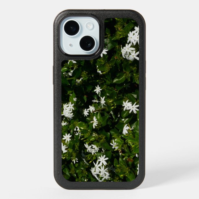 Jasmine Flowers Tropical Floral Botanical iPhone 15 Case (Back)