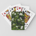 Jasmine Flowers Tropical Floral Botanical Playing Cards
