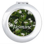 Jasmine Flowers Tropical Floral Botanical Vanity Mirror