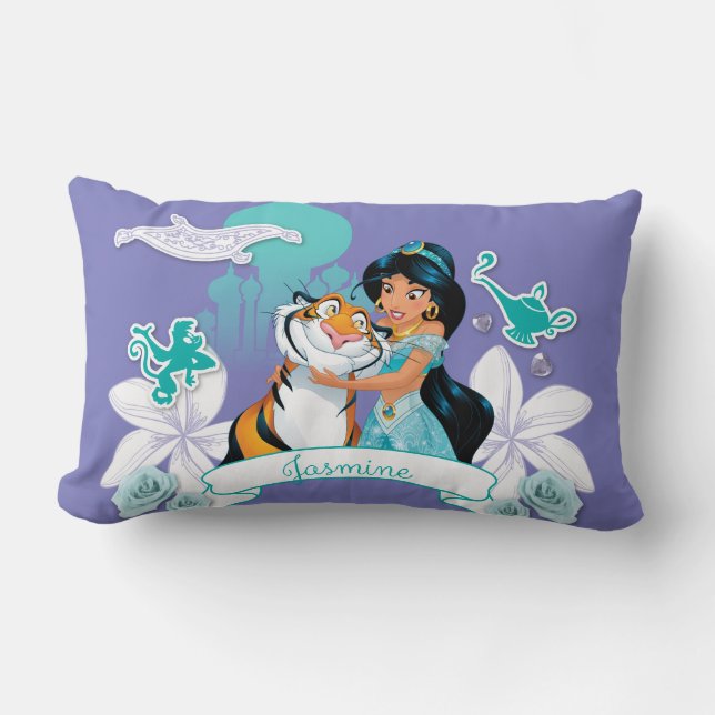 Jasmine - Gentle and Graceful Lumbar Pillow (Front)