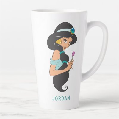 Jasmine Holding Flower Latte Mug