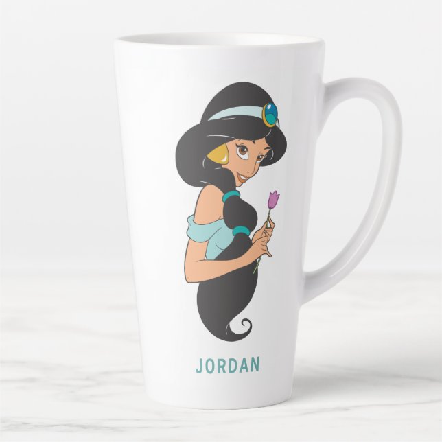 Jasmine Holding Flower Latte Mug (Right)