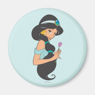 Jasmine Holding Flower Magnet