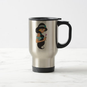 Jasmine Holding Flower Travel Mug