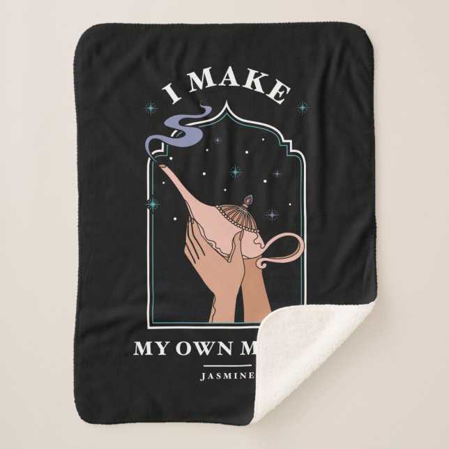 Jasmine | I Make My Own Magic Sherpa Blanket (Front)