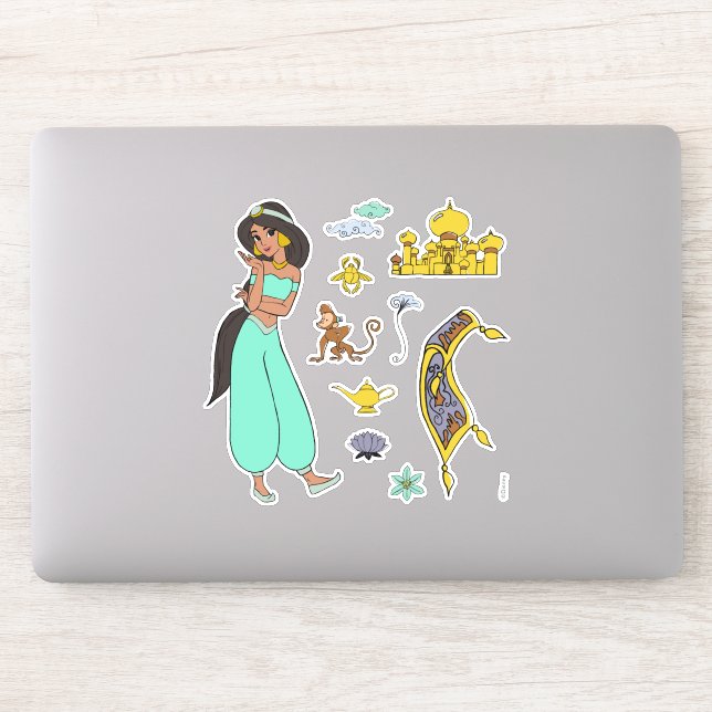 Jasmine Icons Sticker | Zazzle