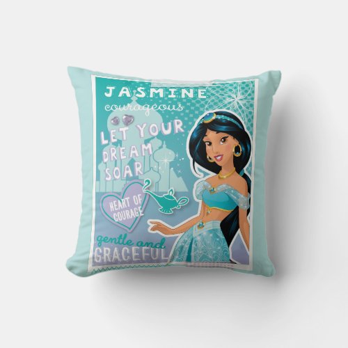 Jasmine _ Let Your Dreams Soar Throw Pillow