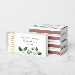 Jasmine Memorial Funeral Favor Matchboxes