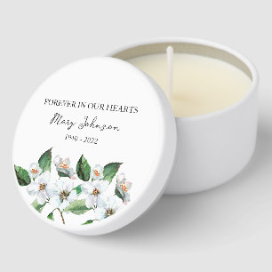 Jasmine Memorial Funeral Mini Candle Favors