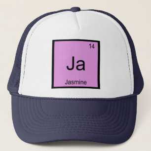 Jasmine Name Chemistry Element Periodic Table Trucker Hat