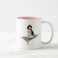 Jasmine on Magic Carpet Two-Tone Coffee Mug