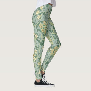 Jasmine pattern by William Morris Leggings