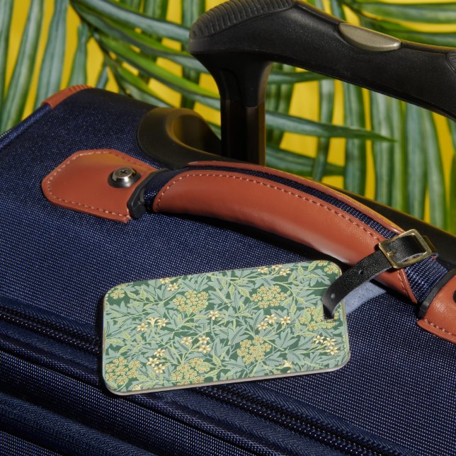 Jasmine, pattern by William Morris, Luggage Tag (Front Insitu 3)