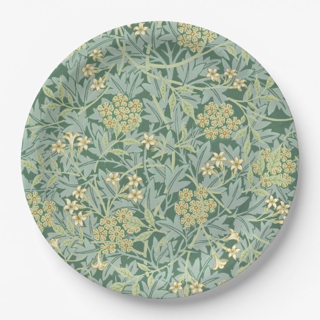 Jasmine, pattern by William Morris, Paper Plates (Front)