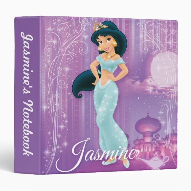 Jasmine Princess 3 Ring Binder (Front/Spine)