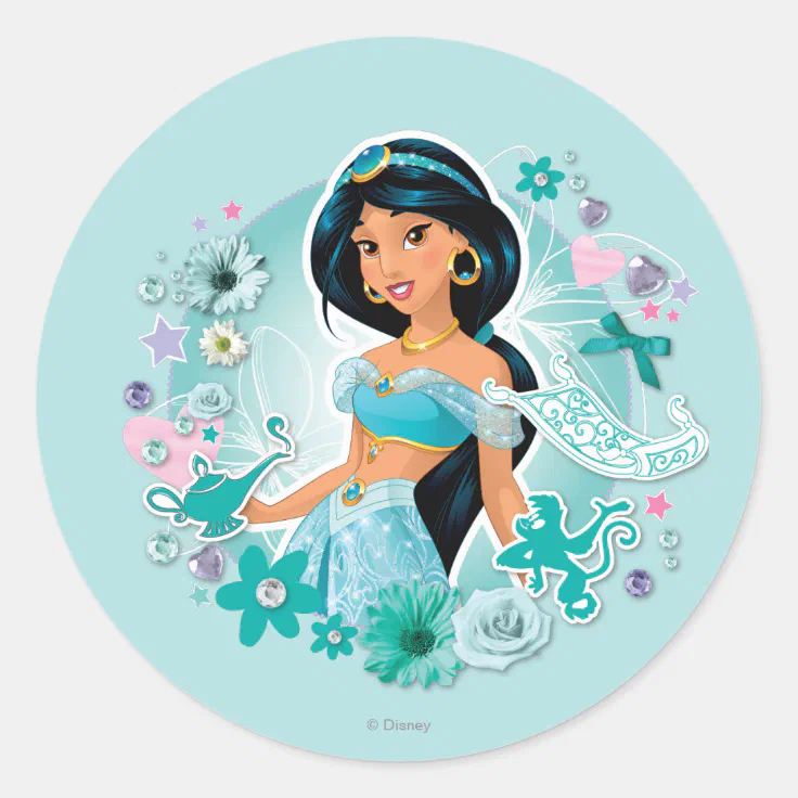 Jasmine - Princess Jasmine Classic Round Sticker | Zazzle