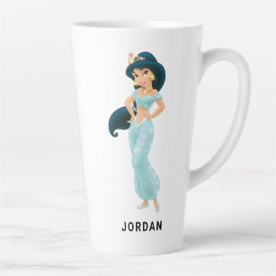 Disney Aladdin Princess Jasmine 20 oz. Plastic Curved Water Bottle with  Screw Top